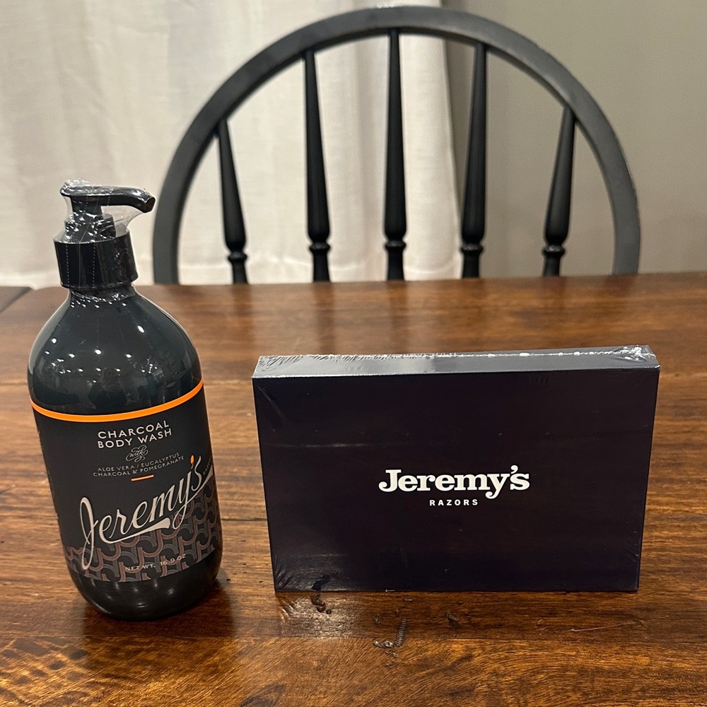 🪒Jeremy's Charcoal Body Wash and Razor Set